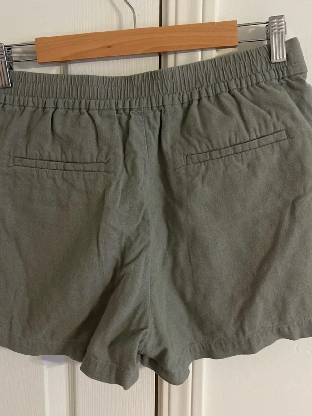 J. Crew Olive Utility Drawstring Shorts